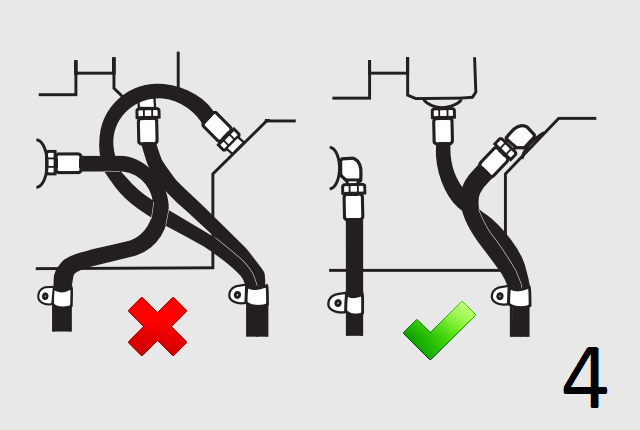 installment of a hose