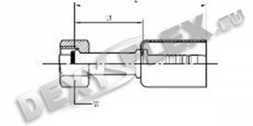 Fittings / Fittings for auto A/C / Straight o-ring female RS Fittings / Fittings for auto A/C / Straight o-ring female RS