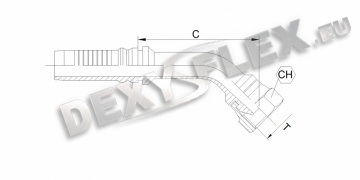 Fittings / Fittings for high pressure / Interlock / DKR i-lock 45˚ Fittings / Fittings for high pressure / Interlock / DKR i-lock 45˚
