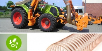 HOSES / PUR hoses / ✔ Polyurethane hose for large and highly abrasive materials. ✔ Polyurethane hose for Seeders. - PUR SUPERFLEX PU 900 E HOSES / PUR hoses / ✔ Polyurethane hose for large and highly abrasive materials. ✔ Polyurethane hose for Seeders. - PUR SUPERFLEX PU 900 E