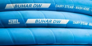 HOSES / Rubber hoses / Food hoses / Hose for cleaning with hot water and steam up to +165ºC in dairies, meat processing and other food processing plants - Buhar DW HOSES / Rubber hoses / Food hoses / Hose for cleaning with hot water and steam up to +165ºC in dairies, meat processing and other food processing plants - Buhar DW