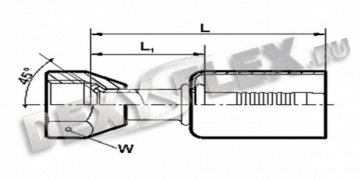 Fittings / Fittings for auto A/C / Fitting AL conical 0˚ Fittings / Fittings for auto A/C / Fitting AL conical 0˚