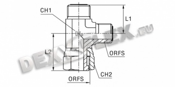 Products / Pipe fittings / ORFS stainless / Crimped nut barrel tee | stainless Products / Pipe fittings / ORFS stainless / Crimped nut barrel tee | stainless
