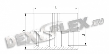 Priključci / Priključci visoki pritisak / Čaure za visokopritisna creva / Čaura 4SP / 4SH za guljenje creva ("FERRULE FOR HOSE 4SP-R9R-4SH") Priključci / Priključci visoki pritisak / Čaure za visokopritisna creva / Čaura 4SP / 4SH za guljenje creva ("FERRULE FOR HOSE 4SP-R9R-4SH")